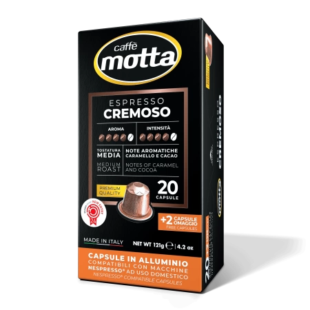 20+2 CAPSULE COMPATIBILI NESPRESSO® ESPRESSO CREMOSO