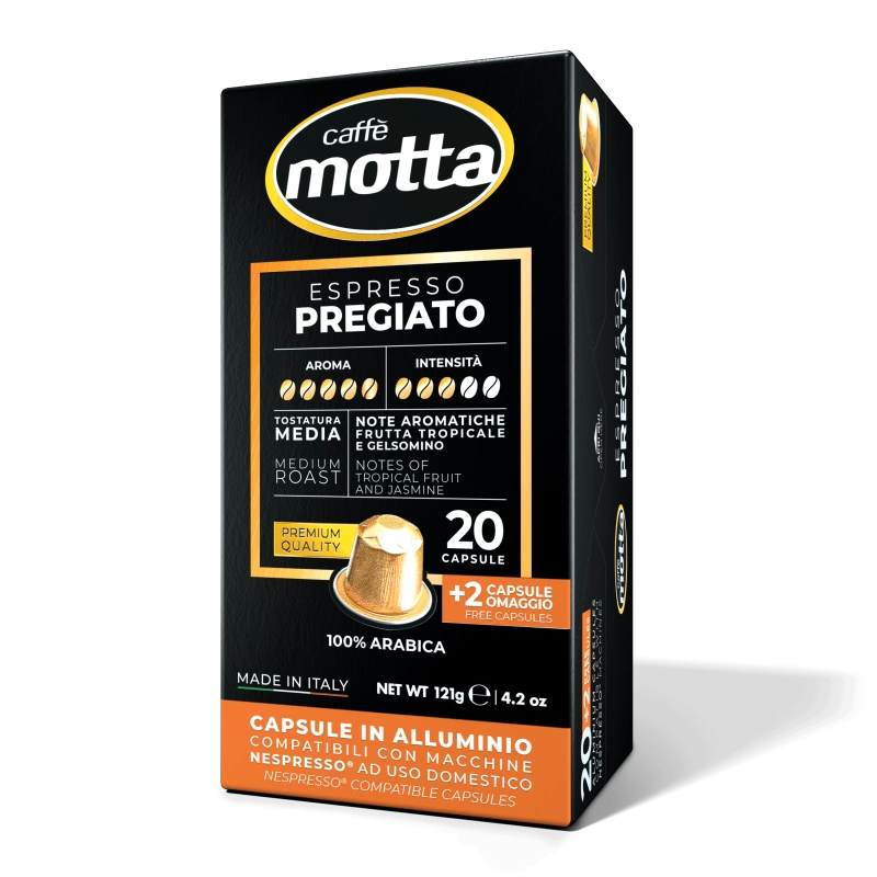 20+2 CAPSULE COMPATIBILI NESPRESSO® ESPRESSO PREGIATO