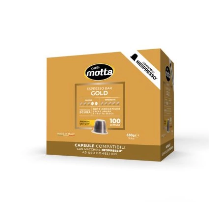100 CAPSULE COMPATIBILI NESPRESSO® ESPRESSO GOLD