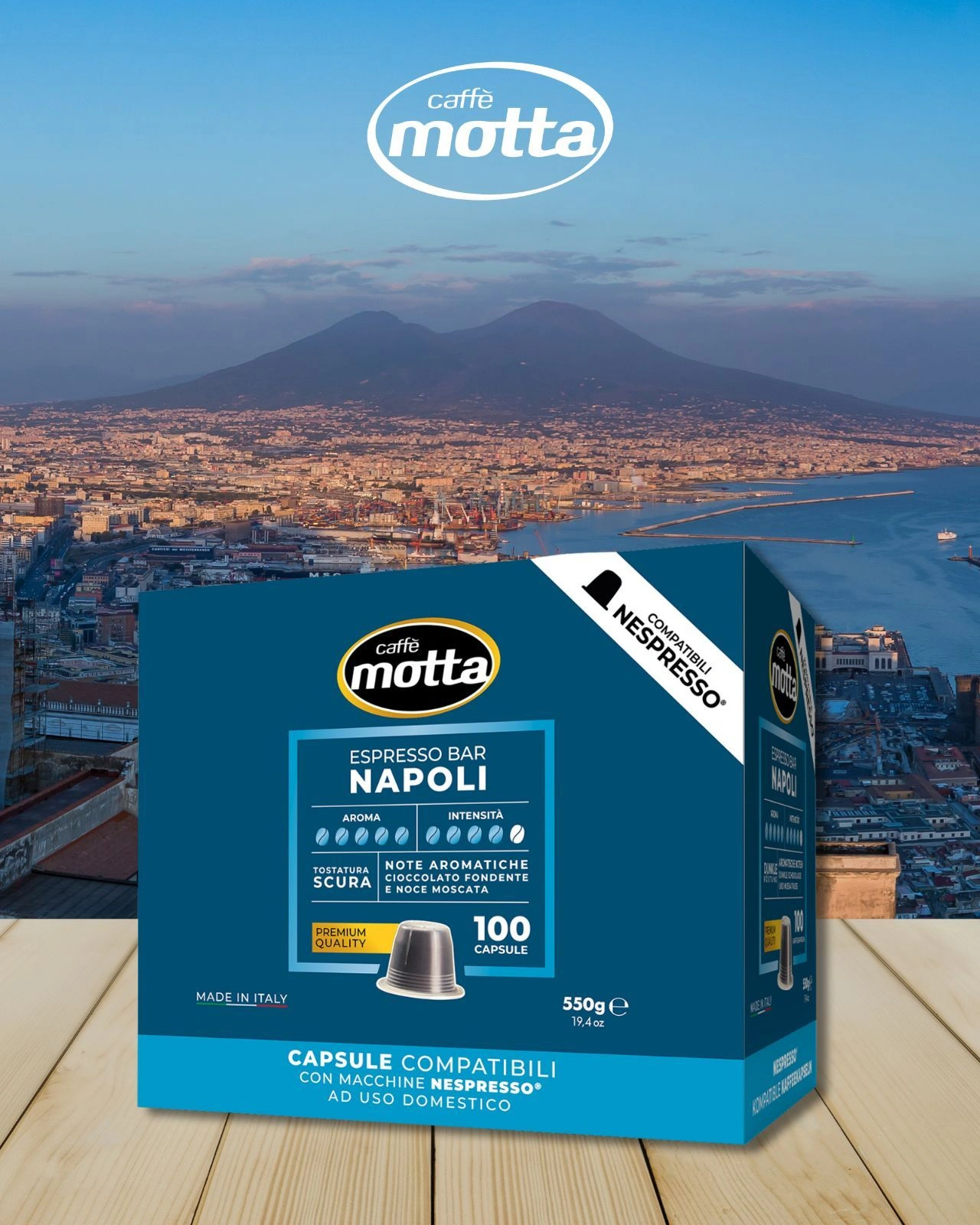 Caffè Motta lancia le nuove Capsule Espresso Bar Napoli – Compatibili Nespresso®