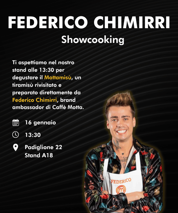 Federico Chimirri: Il Nuovo Volto di Gusto e Passione per Caffè Motta